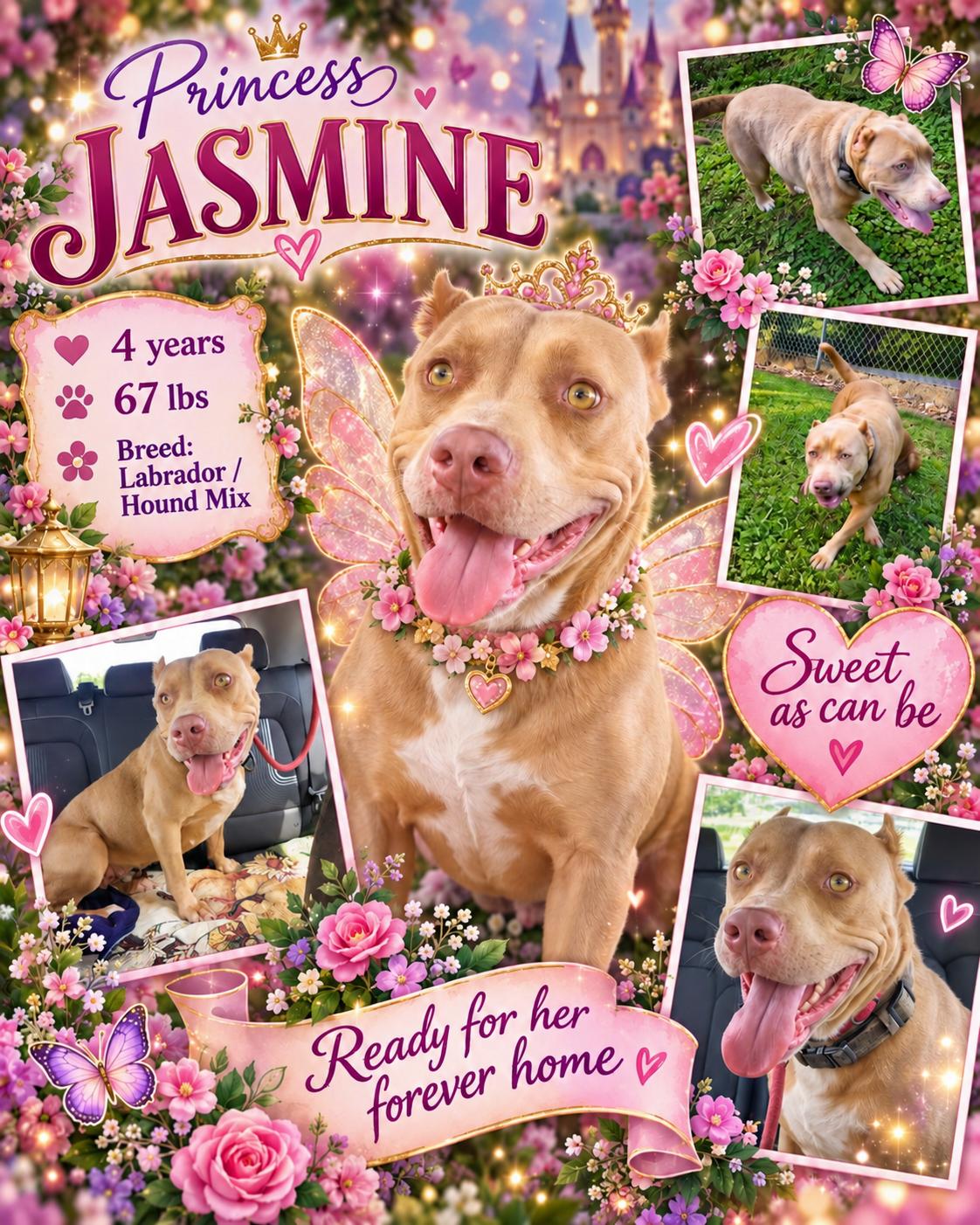 PRINCESS JASMINE, Adoptable, Adult Female Boykin Spaniel & Labrador Retriever.