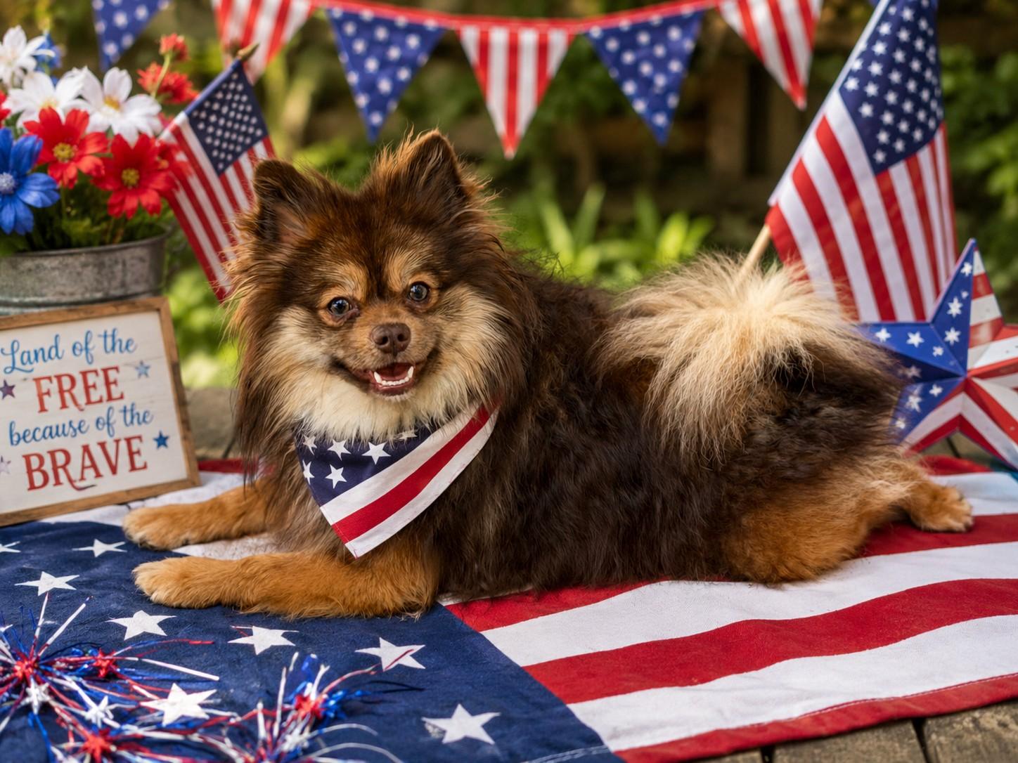 Mufasa, adopted, Young Male Pomeranian.