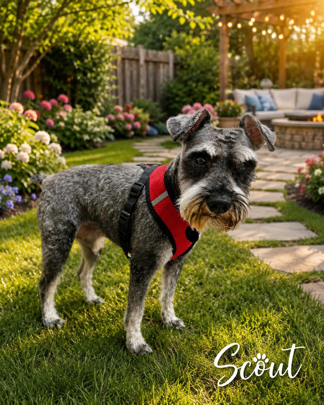 Scout - The AKC Schnauzer, ADOPTABLE, Adult Male Schnauzer.
