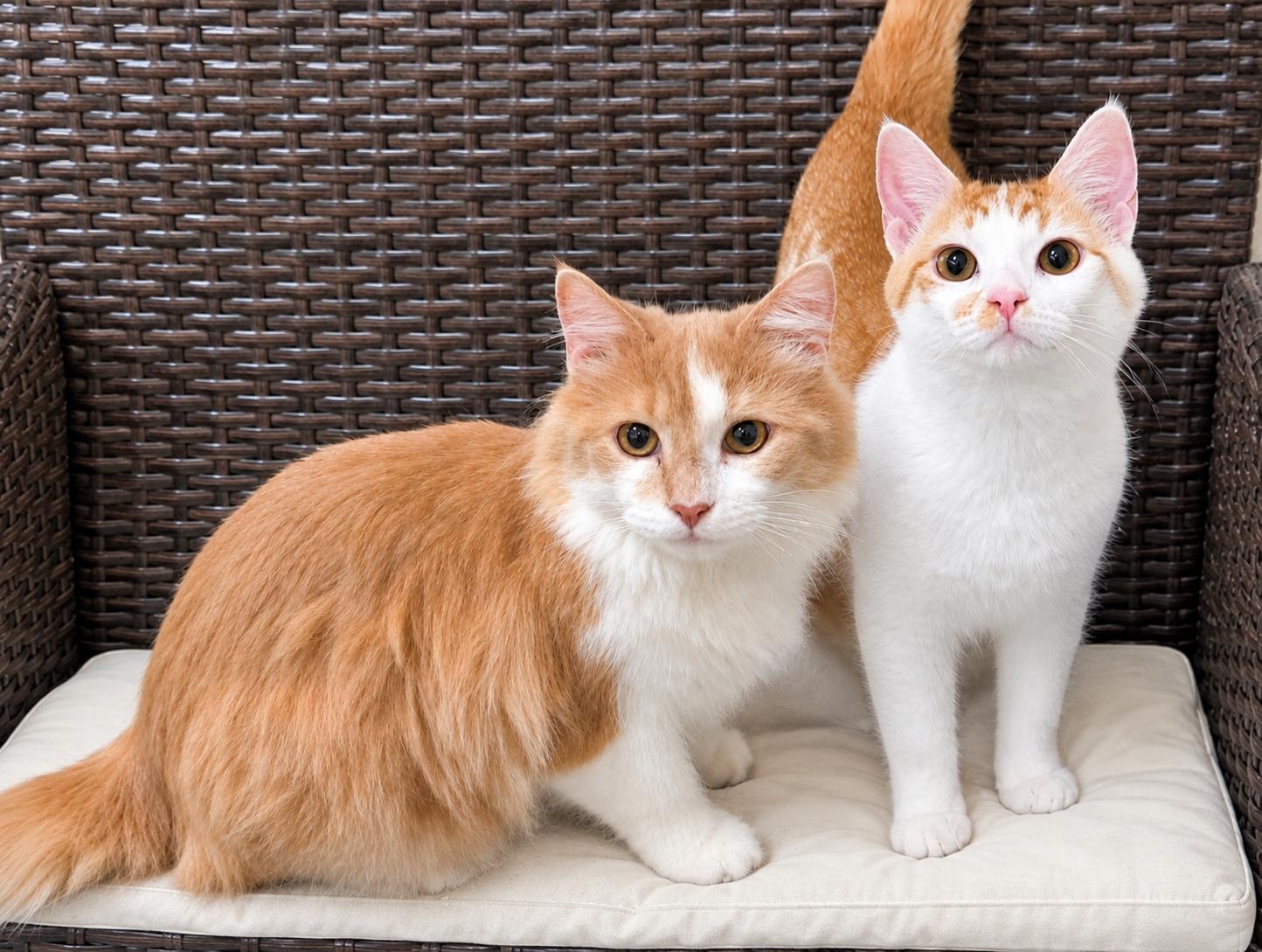 Quigley & Porter, Adoptable, Young Male Domestic Long Hair.