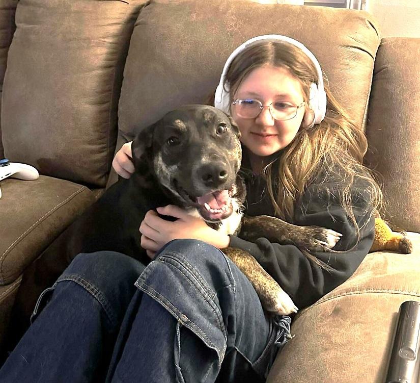 BUFFY, adopted, Young Female Mixed Breed.