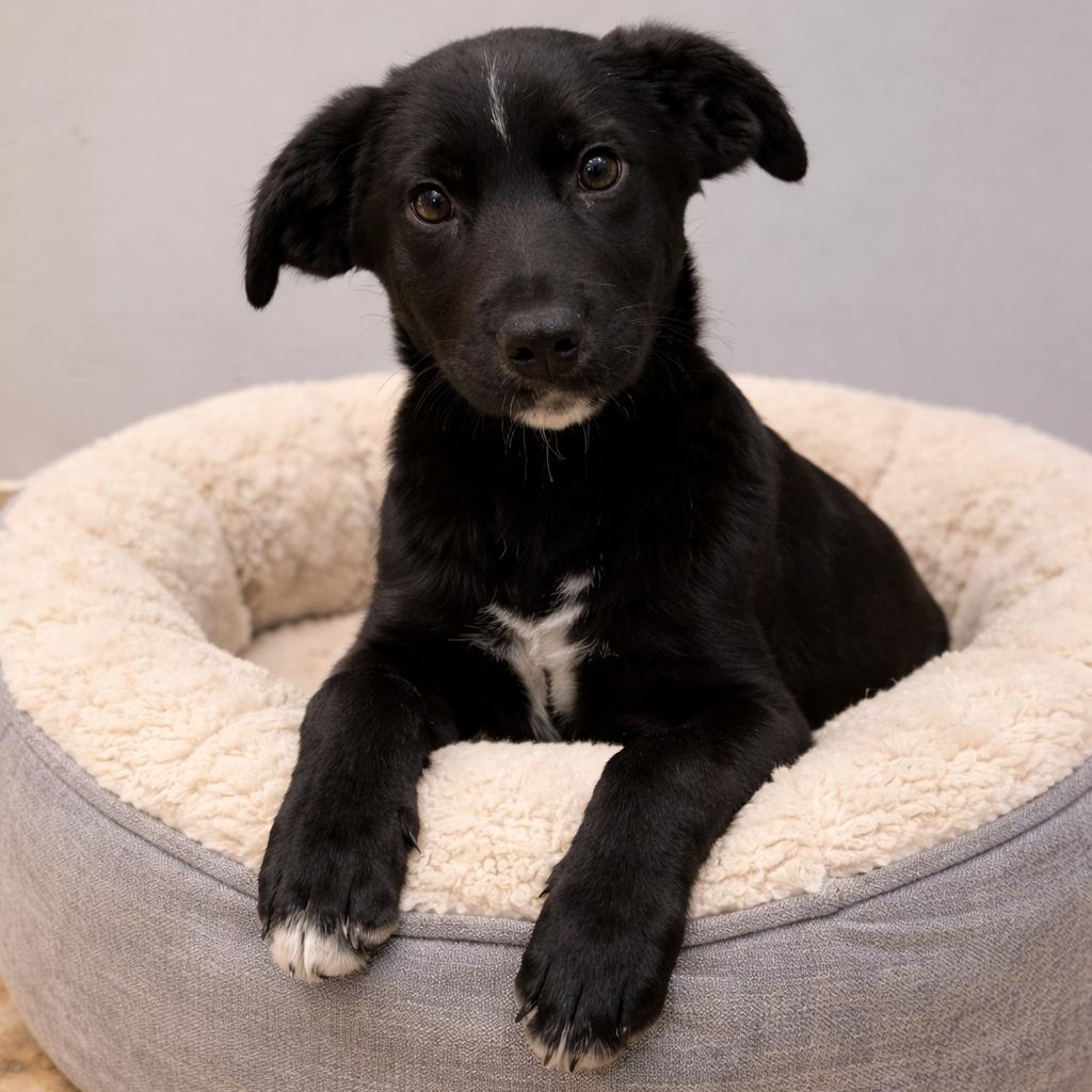 POE, adopted, Puppy Male Mixed Breed.