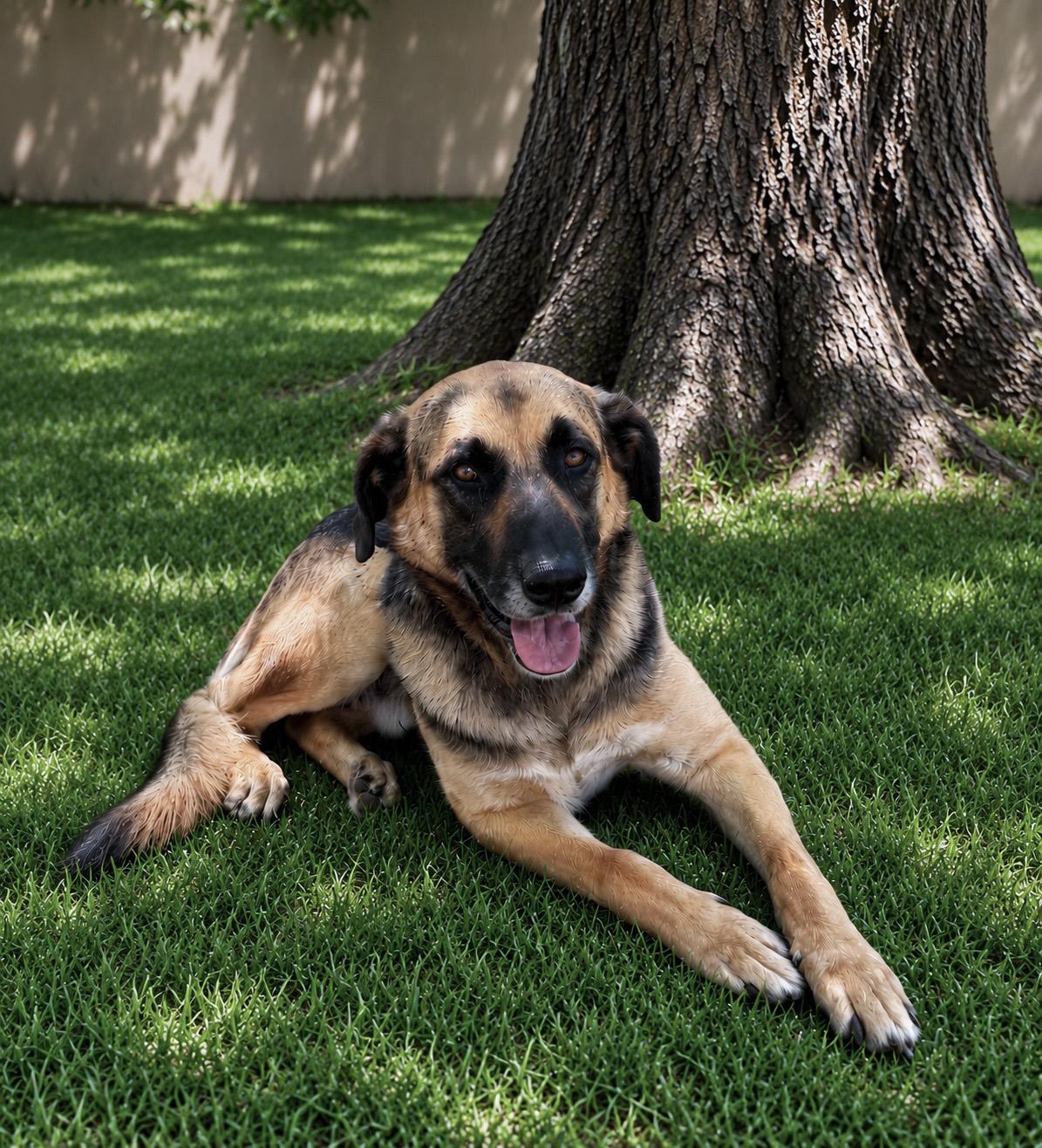 Pouch, adopted, Adult Male Shepherd.