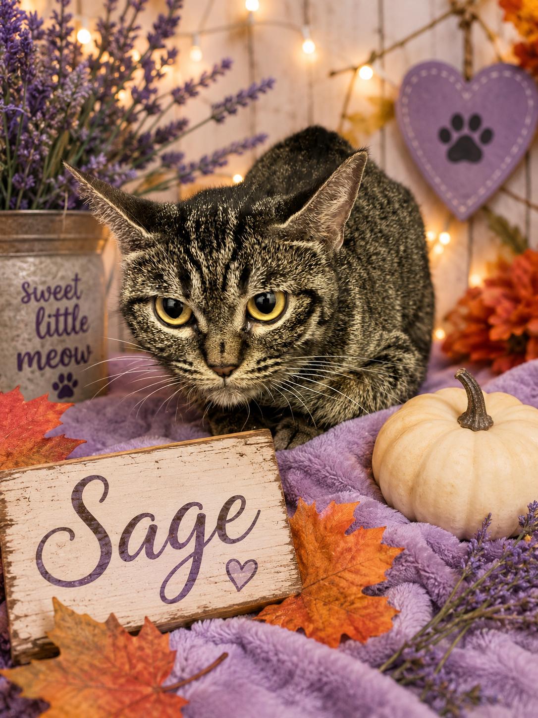 Enlarge Sage, a Adoptable mixed breed in Orleans, VT image 2/2