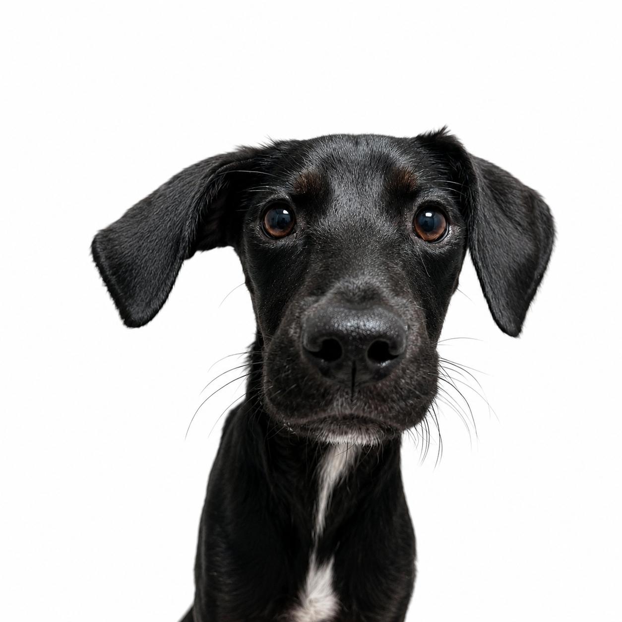 Miles, Adoptable, Young Male Black Labrador Retriever.