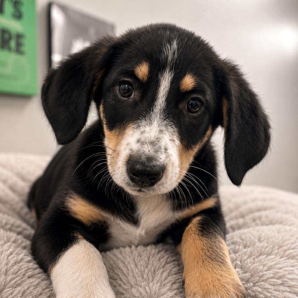 Enlarge Annie 2 months AVAILABLE 6/10, a Adopted Australian Shepherd in Sterling, MA image 1/1
