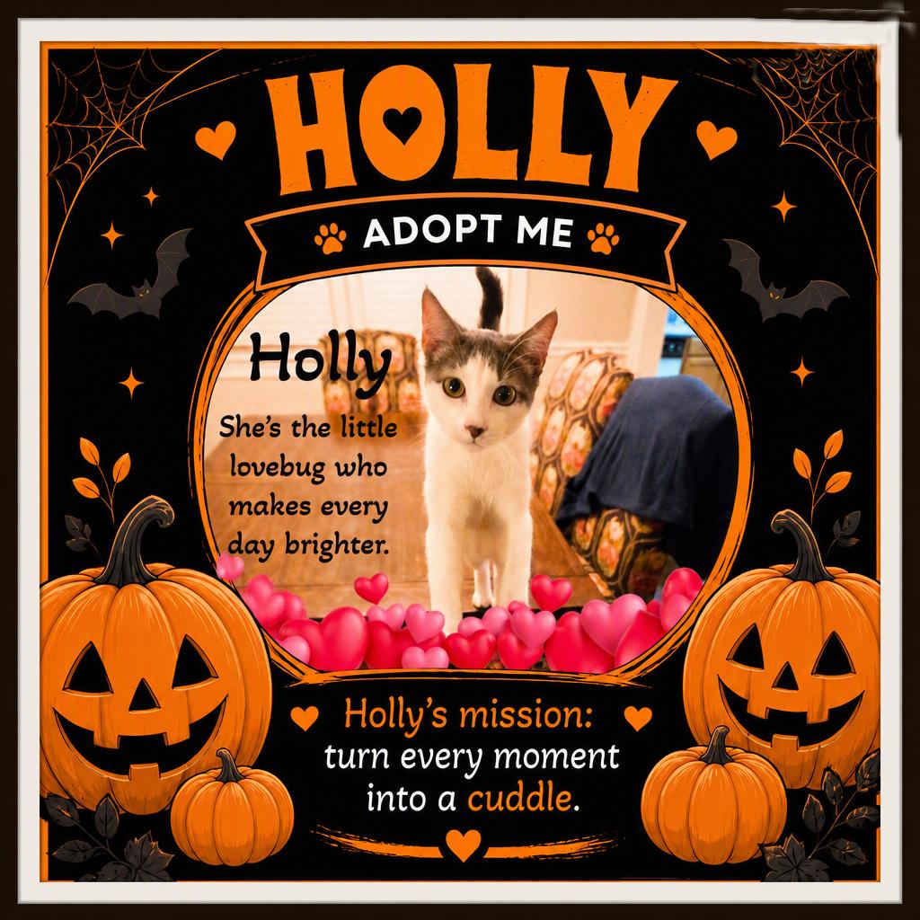 Enlarge Holly — Gentle, Endearing, and Ready to Love You Forever, a Adoptable Domestic Short Hair in Winston Salem, NC image 2/5