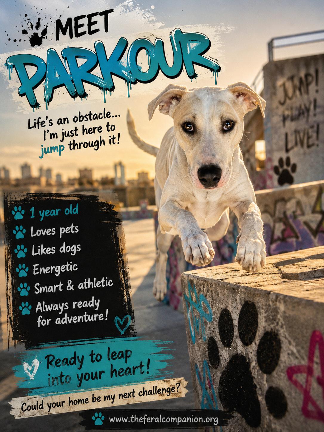 Enlarge Parkour, a ADOPTABLE Mixed Breed in Eureka, MO image 1/2