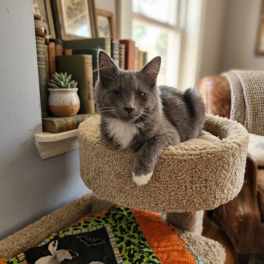 Enlarge Maury, a Adoptable Domestic Long Hair in Elwood, IN image 1/1