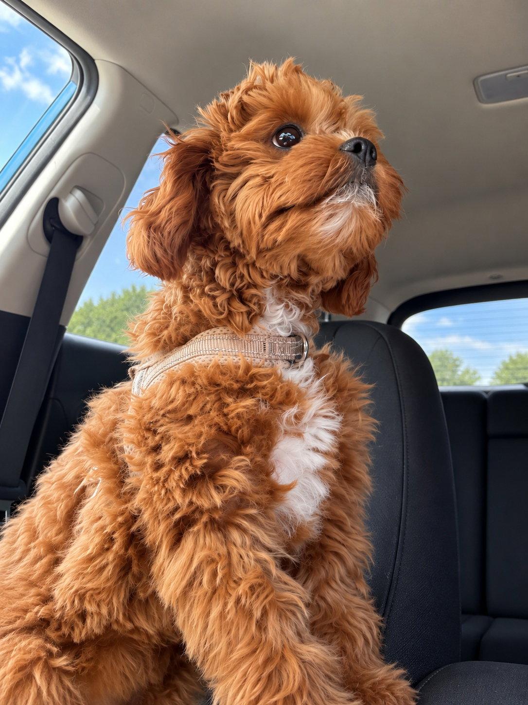 Archie, Adopted, Puppy Male Cavalier King Charles Spaniel & Poodle.