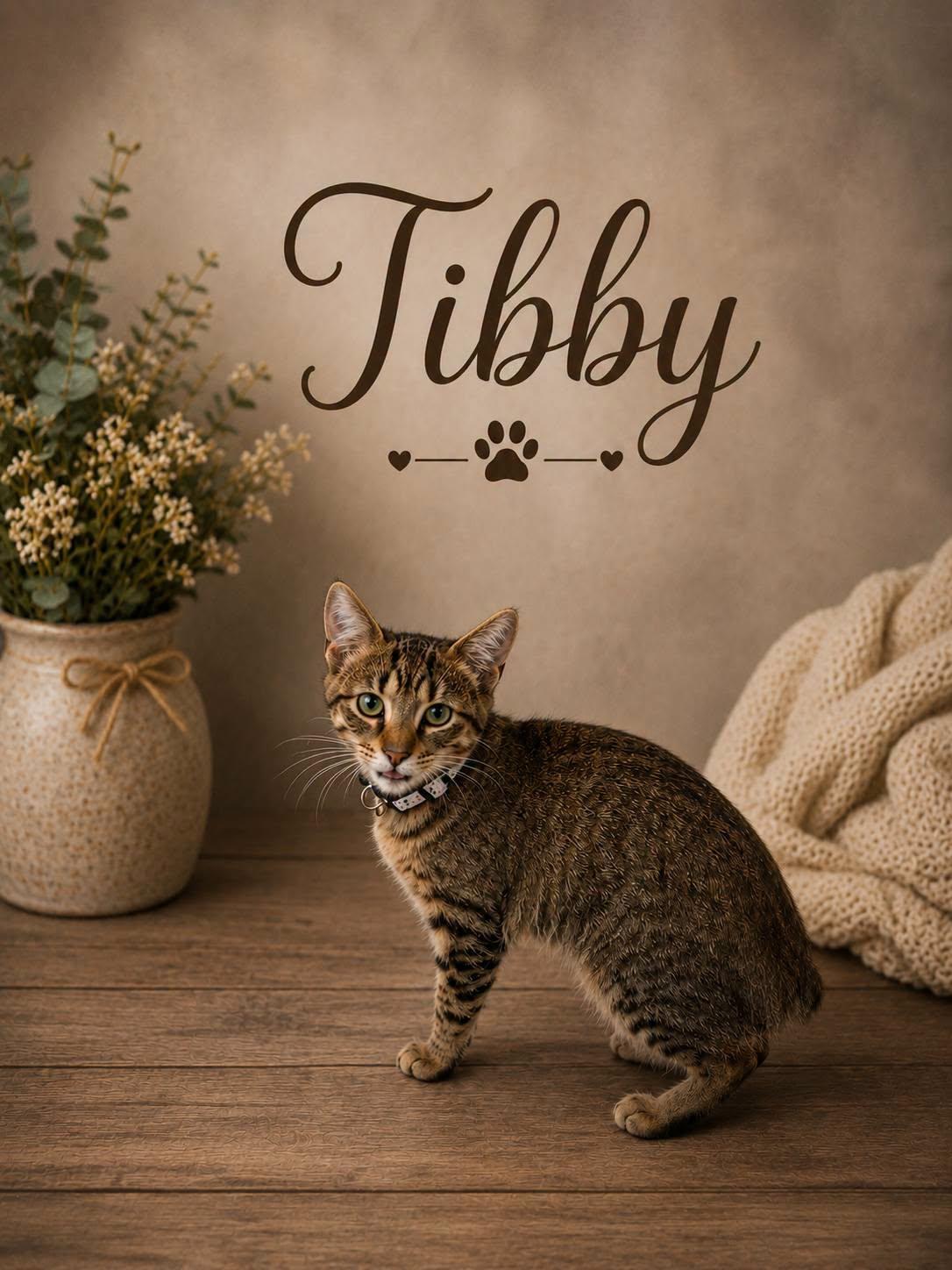 Tibby, Adoptable, Young Female American Bobtail.