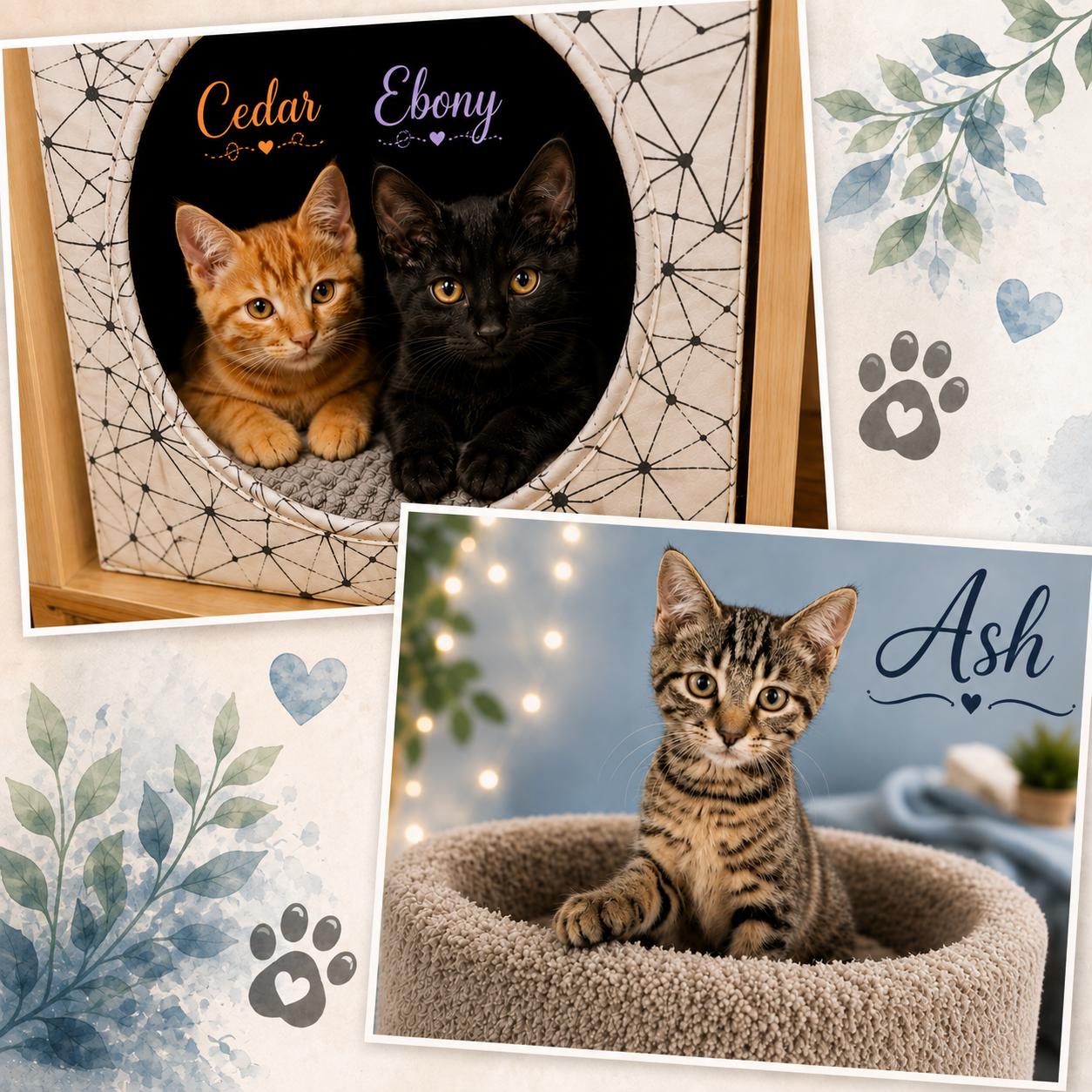 Meet Ash, Ebony & Cedar-3 Sweet Kittens, 3 Big Personalities, a Adoptable Tabby in Laurel, MD image 1/5