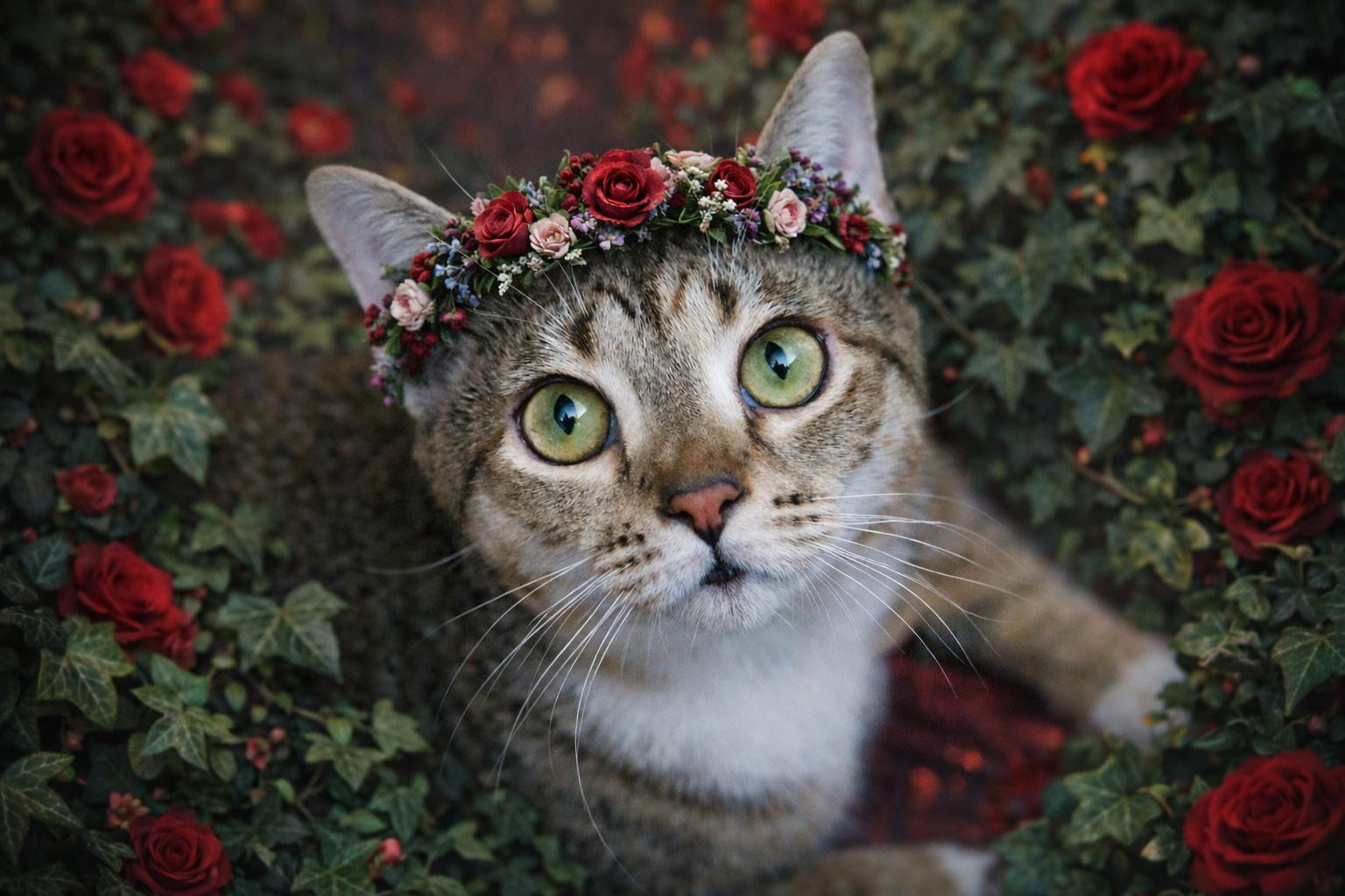 Elain & Tripp (FeLV+), Adoptable, Young Female Torbie & Tabby.