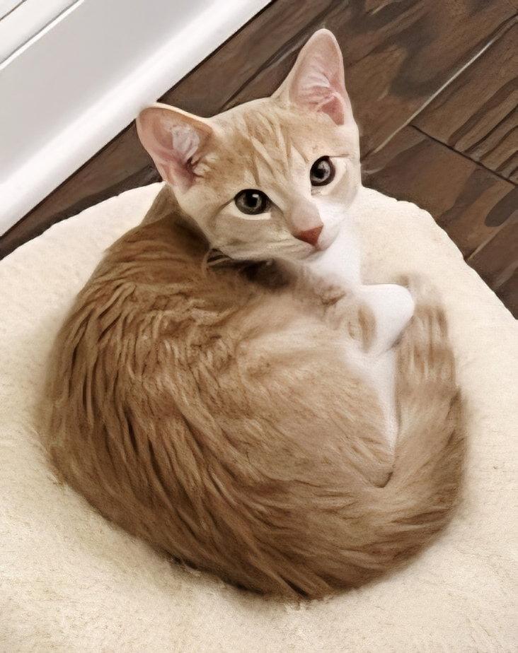 Enlarge KITTEN COOKIES AND CREAM, a Adopted Domestic Short Hair in Franklin, TN image 1/3