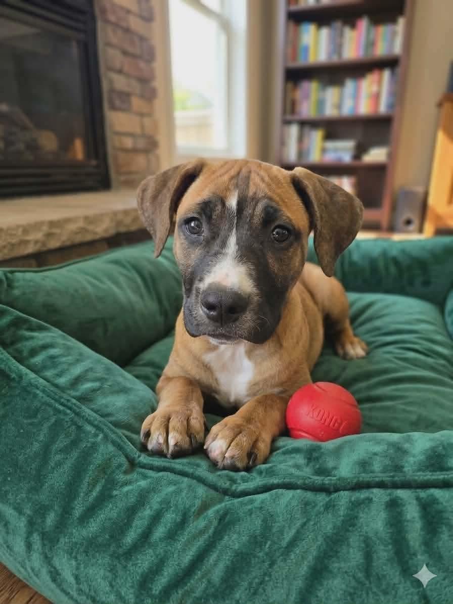 Topper, Adoptable, Puppy Male Basset Hound & American Bully.