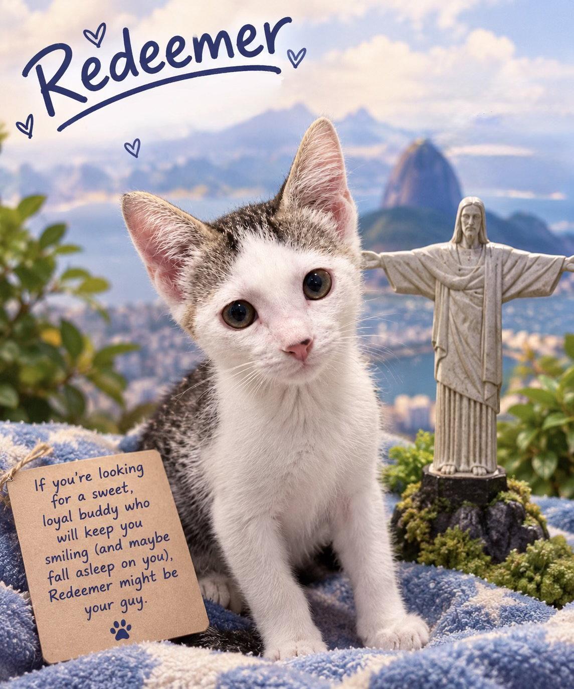Enlarge Redeemer, a Adoptable Domestic Short Hair in Mission Viejo, CA image 1/1