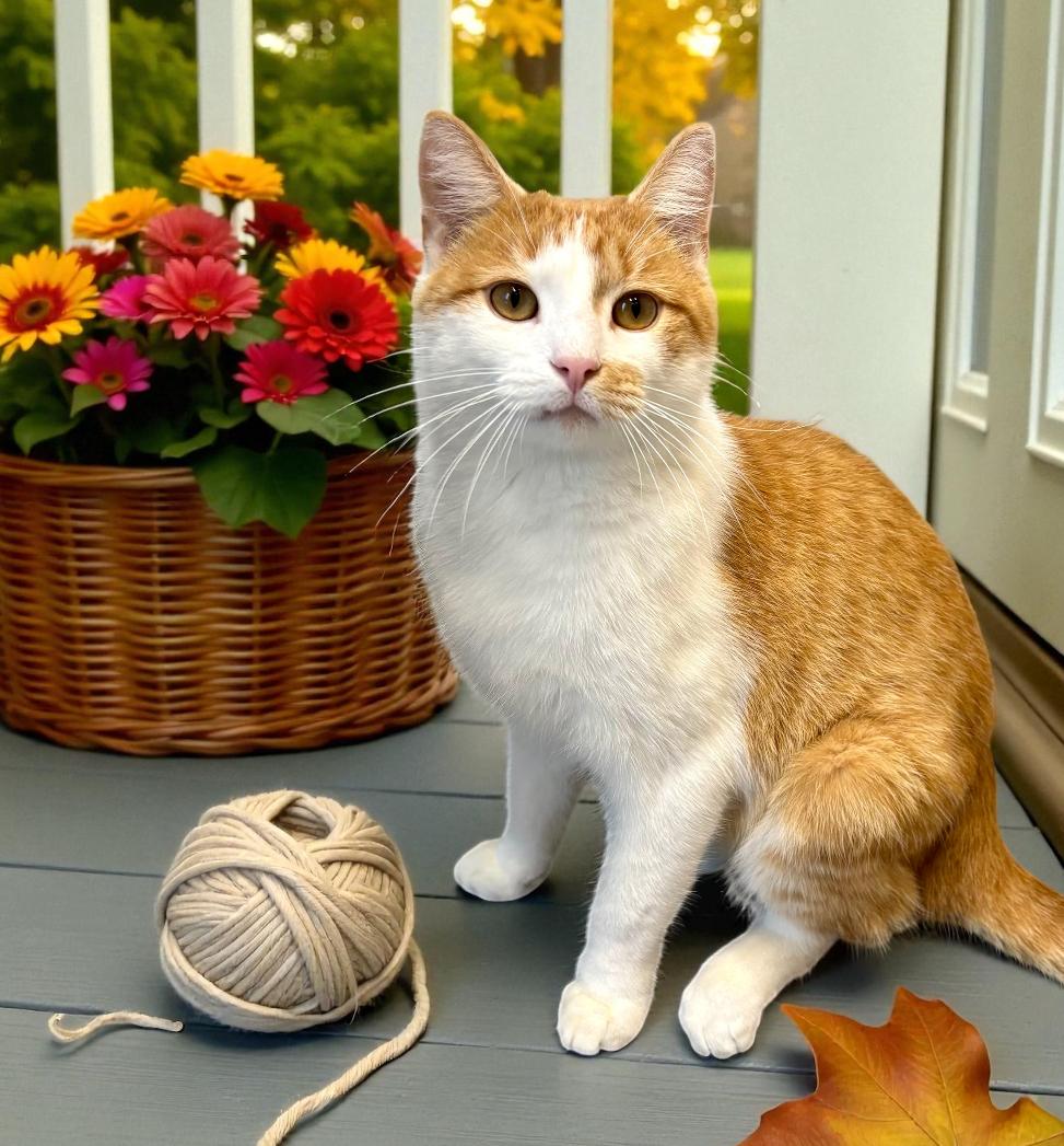 Pumpkin, Adoptable, Adult Male Domestic Short Hair.