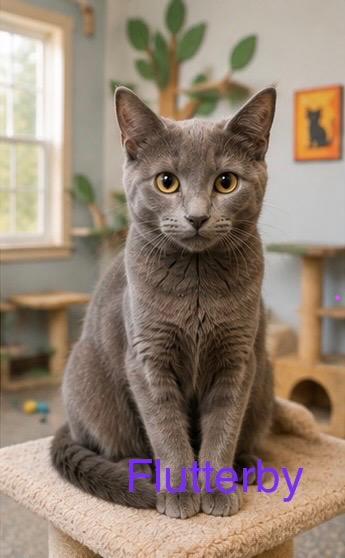 Flutterby, Adoptable, Kitten Female Domestic Short Hair.