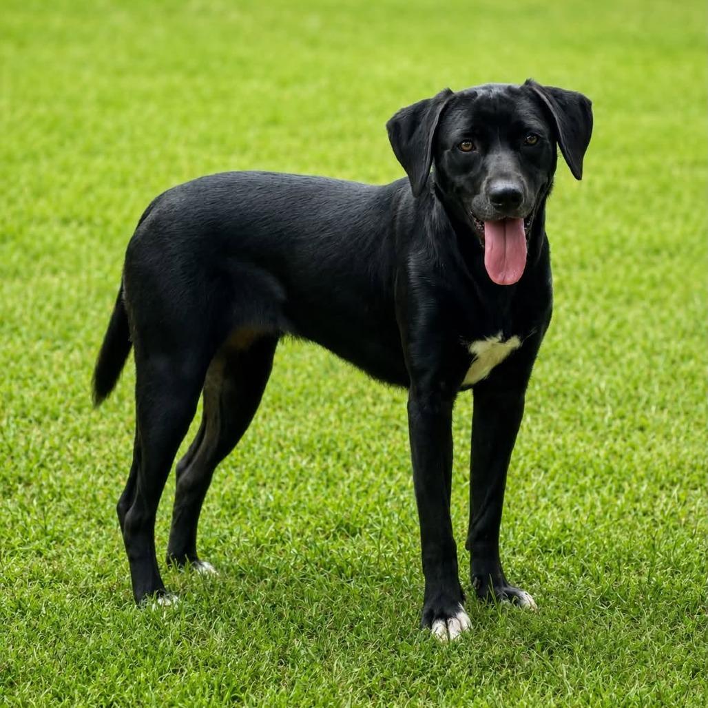 Edna, Adoptable, Young Female Black Labrador Retriever.