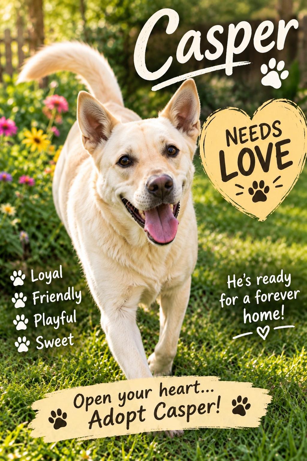 Enlarge Casper (a.k.a. Jim Beam), a Adoptable mixed breed in Farmington, MO image 5/6