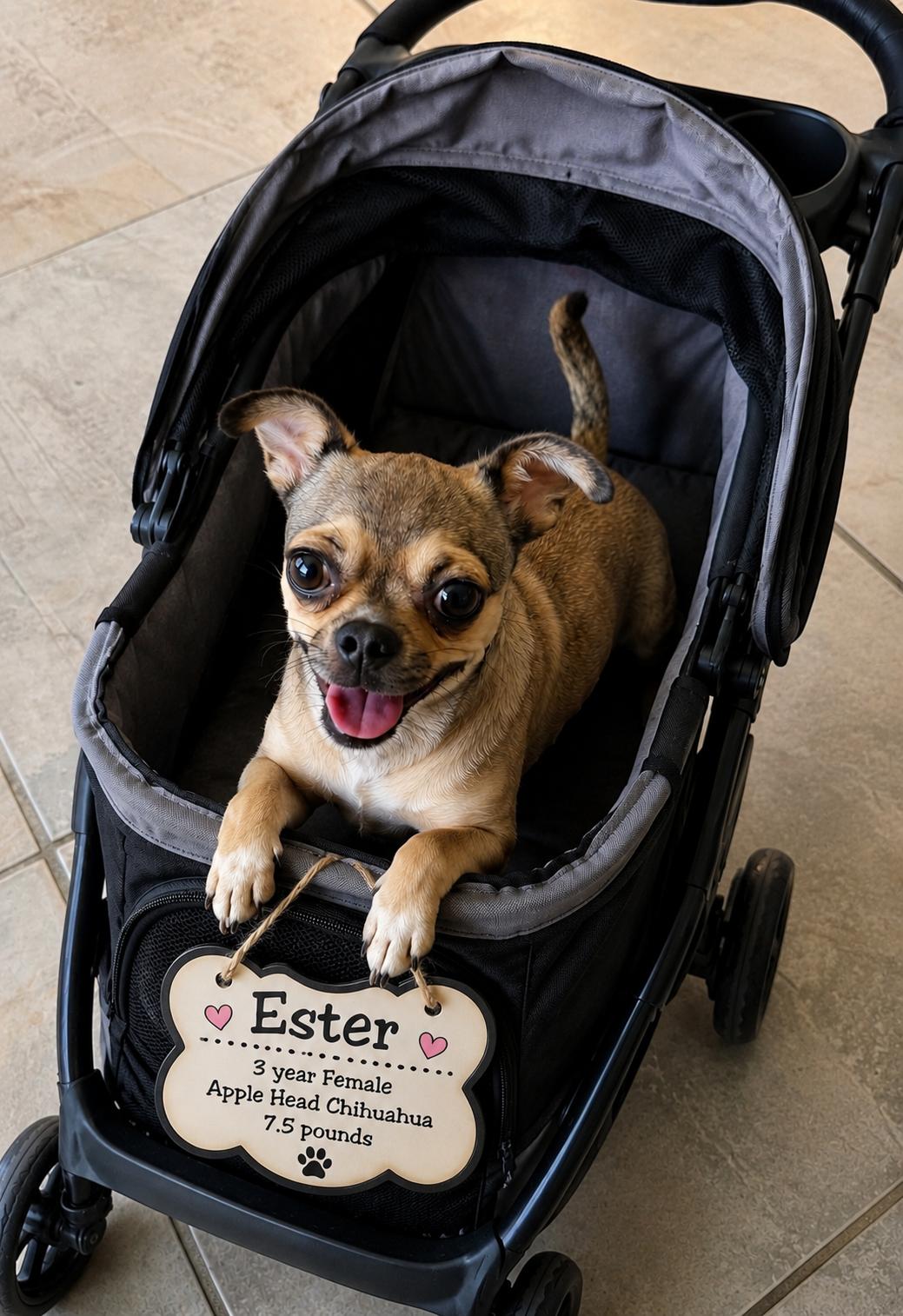 Enlarge ESTER 3 YEARS FEMALE APPLE HEAD CHIHUAHUA MIX, an adopted Chihuahua in Mesa, AZ image 1/1