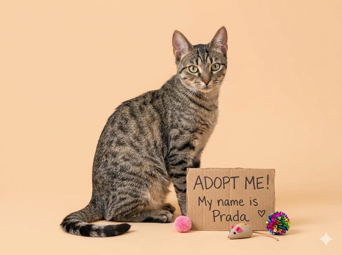Enlarge Prada - vocal and playful, a Adoptable Domestic Short Hair in Muskego, WI image 5/6