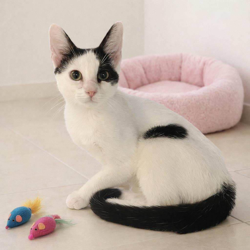 Enlarge Lu’Lemon , a Adoptable Tuxedo in Hillsboro, TX image 4/5