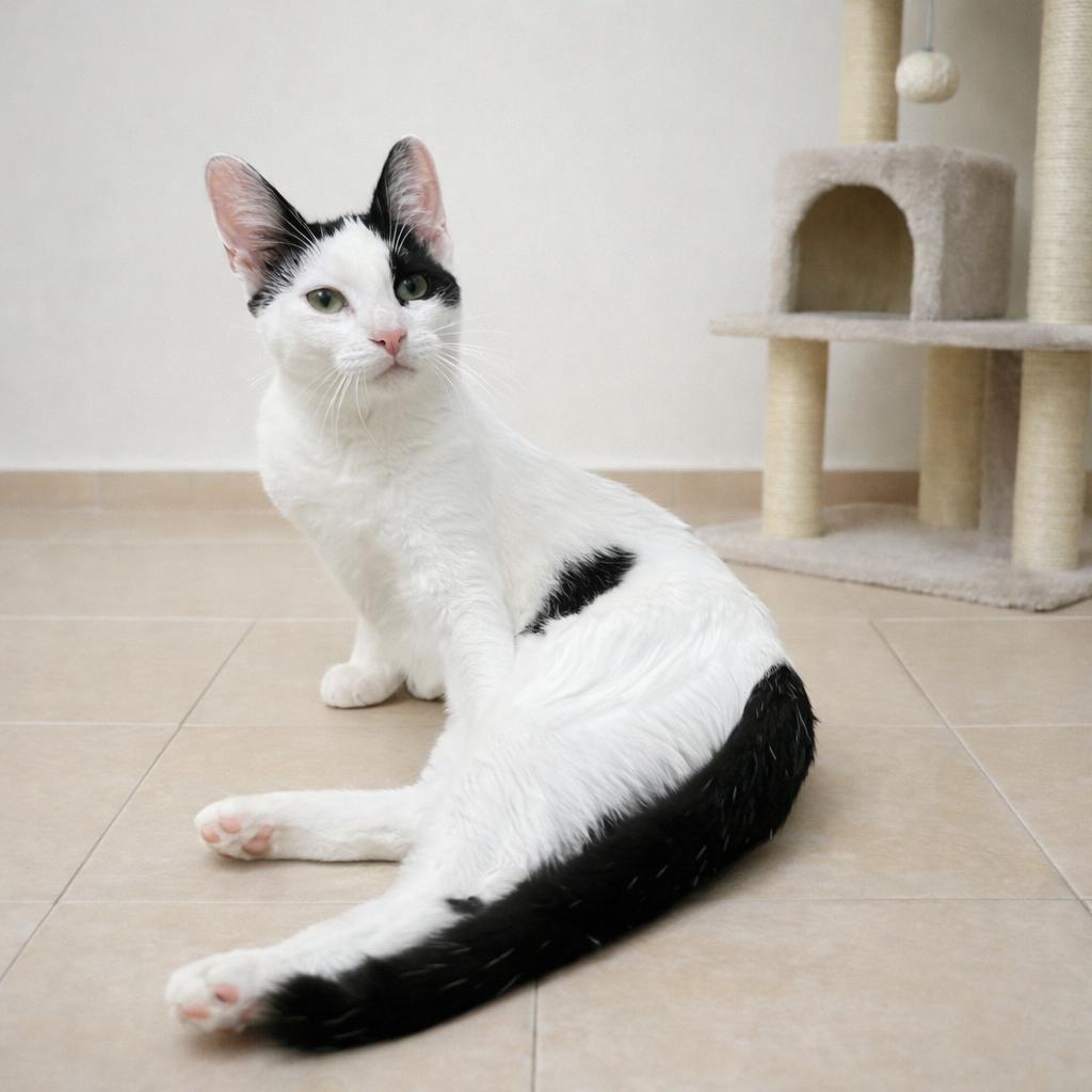 Enlarge Lu’Lemon , a Adoptable Tuxedo in Hillsboro, TX image 2/5