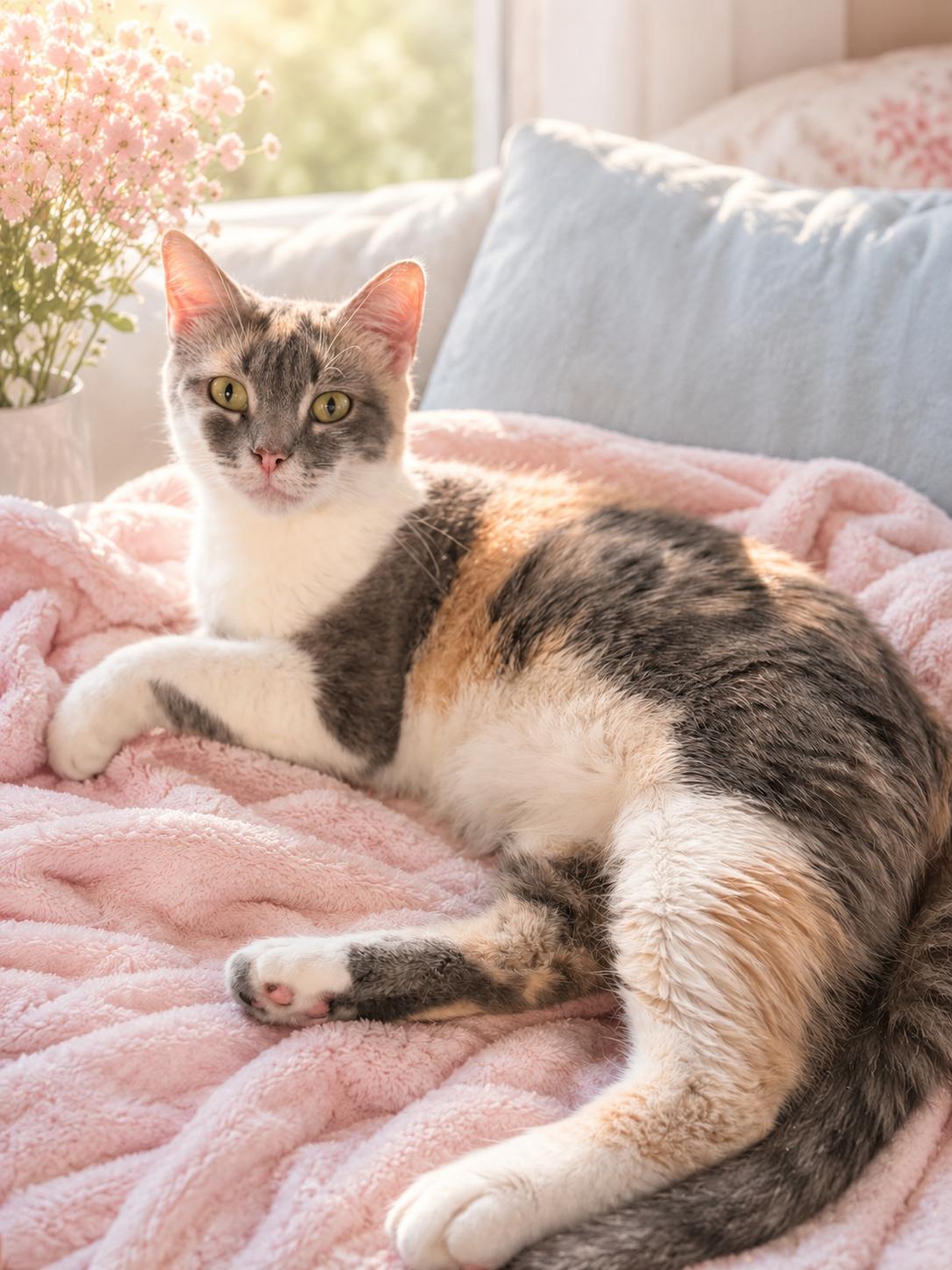 Enlarge Bat Girl, a ADOPTABLE Dilute Calico in Newton, IL image 1/1