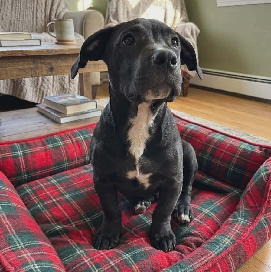Batman, Adoptable, Puppy Male Basset Hound & American Bully.