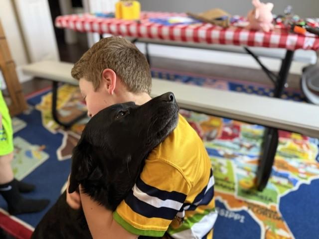 Enlarge Mulligan and  Jenna (bonded pair), a ADOPTABLE Black Labrador Retriever in Trophy Club, TX image 3/5