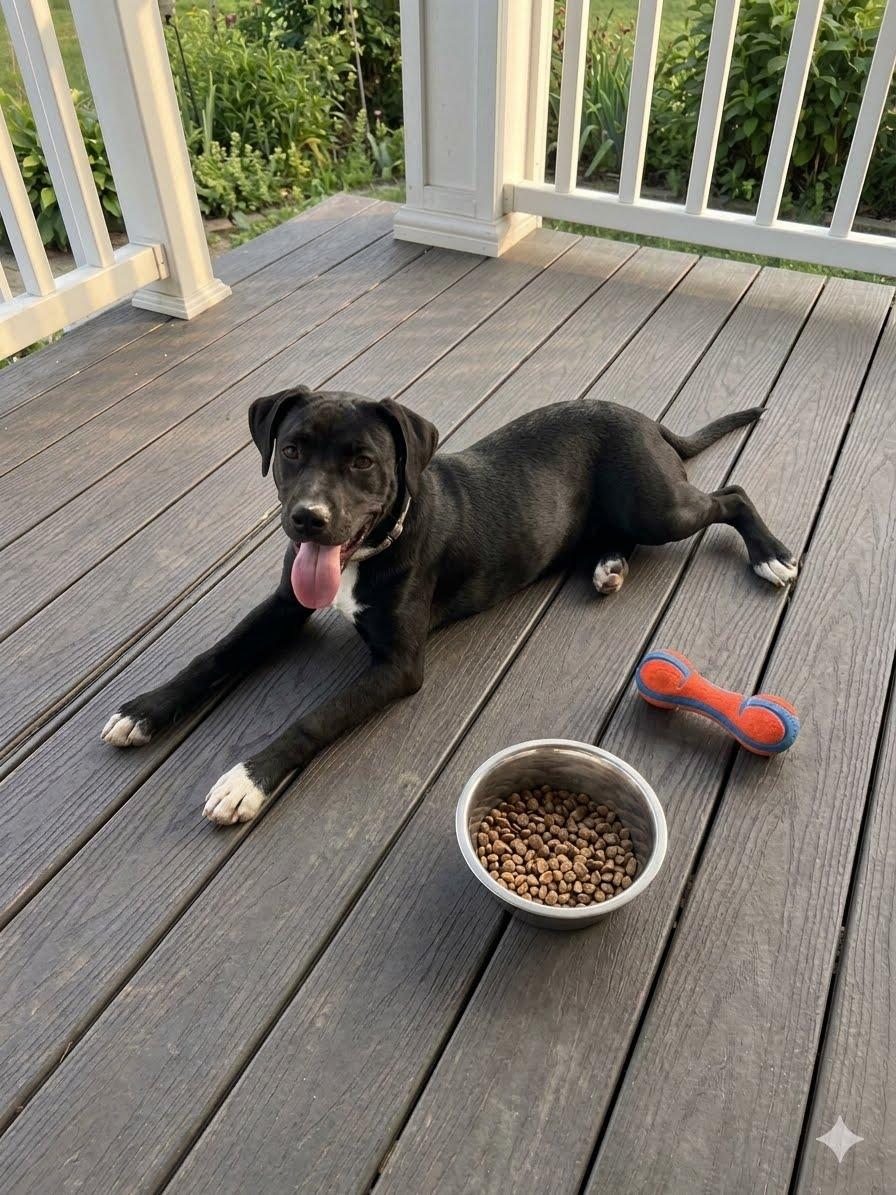 Black lab Border Collie mix pup, a Adoptable mixed breed in Mount Laurel, NJ image 2/2