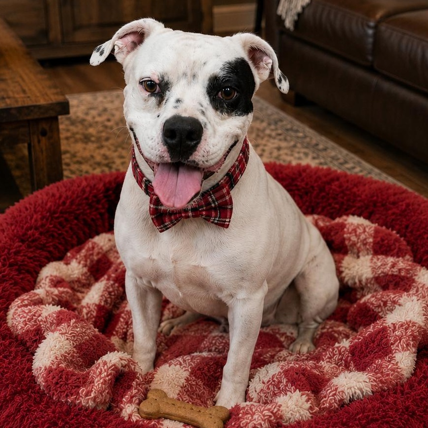 Willie SS, ADOPTABLE, Adult Male Mixed Breed & American Bulldog.
