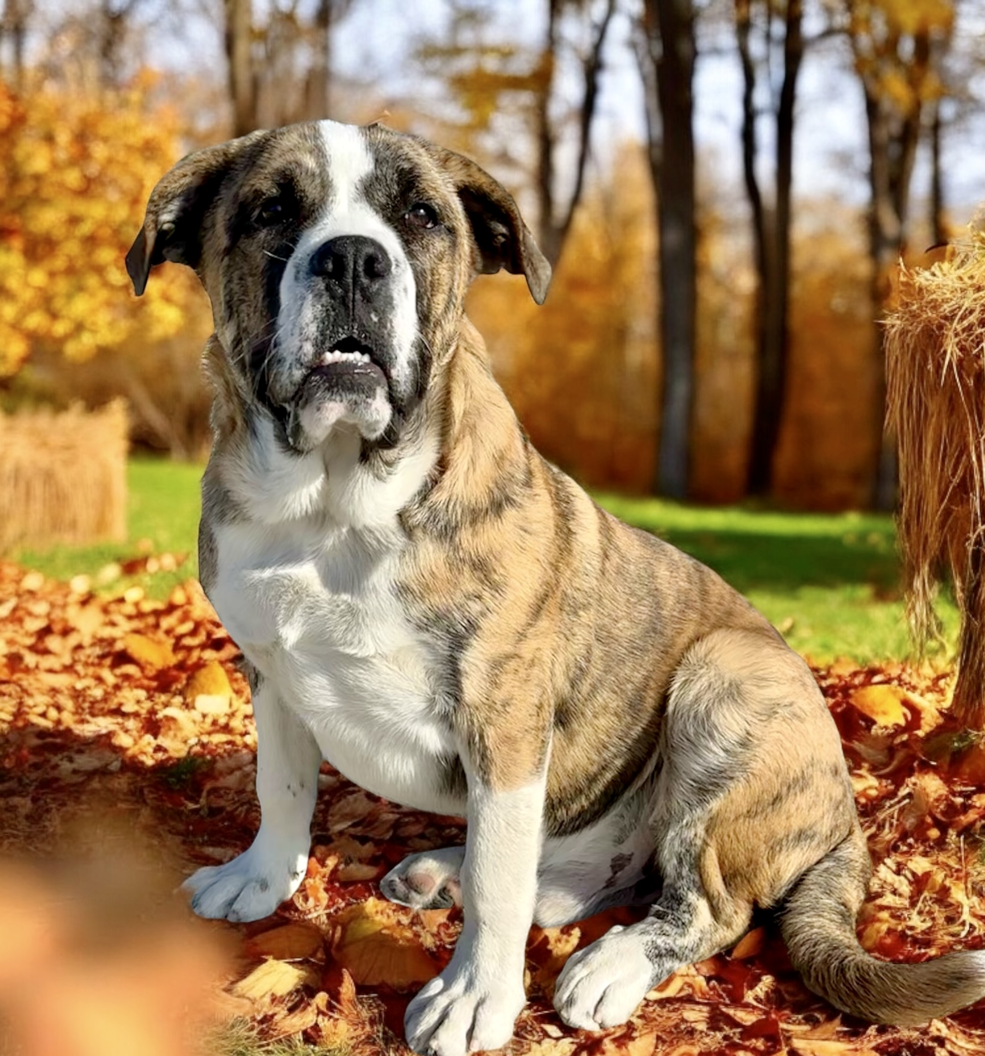 Hank, an adoptable English Bulldog, Great Pyrenees in Perry, IA, 50220 | Photo Image 4