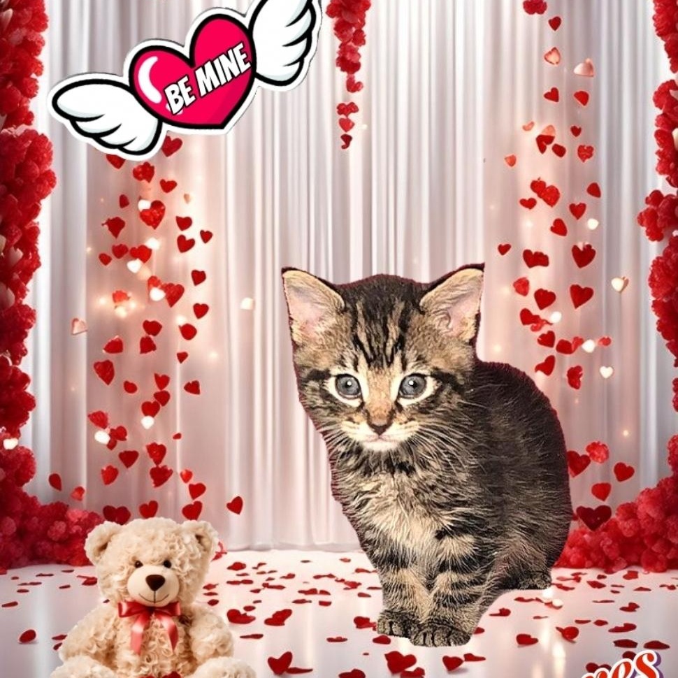S'MORES , ADOPTABLE, Young Female Tabby.