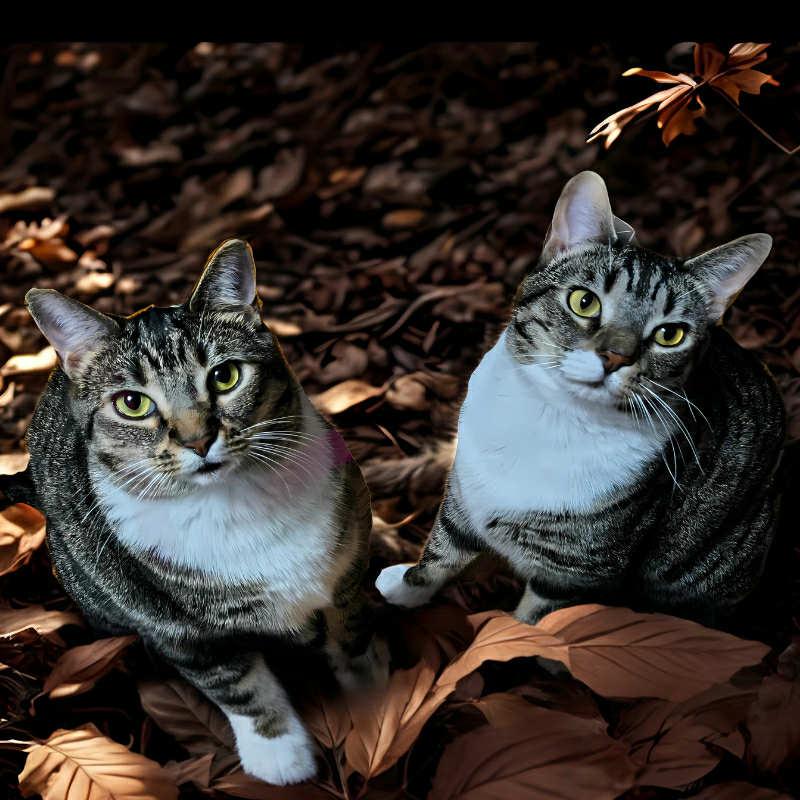 Maui & Koda-Big, Gorgeous Tabby Brothers, Adoptable, Adult Male Domestic Short Hair.