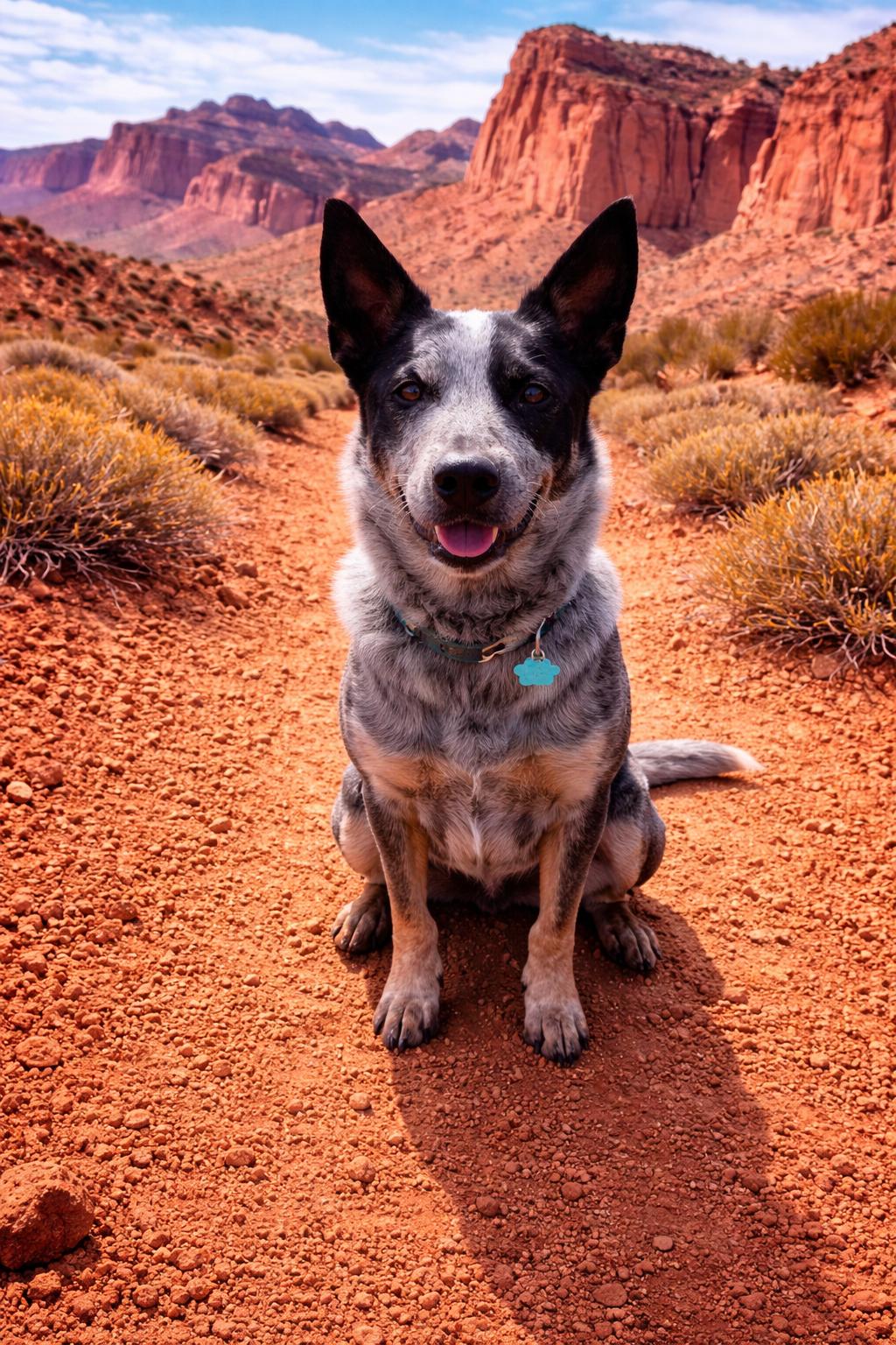 Enlarge Mr Golden Paws , an adopted Australian Cattle Dog / Blue Heeler in Torrey, UT image 1/1