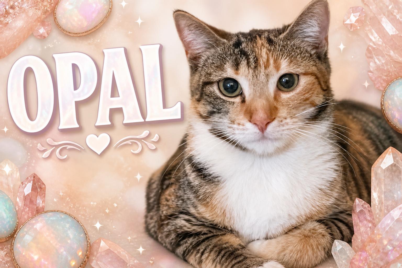 Opal (FCID# 02/19/2026 - 68), Adopted, Adult Female Calico & Tabby.