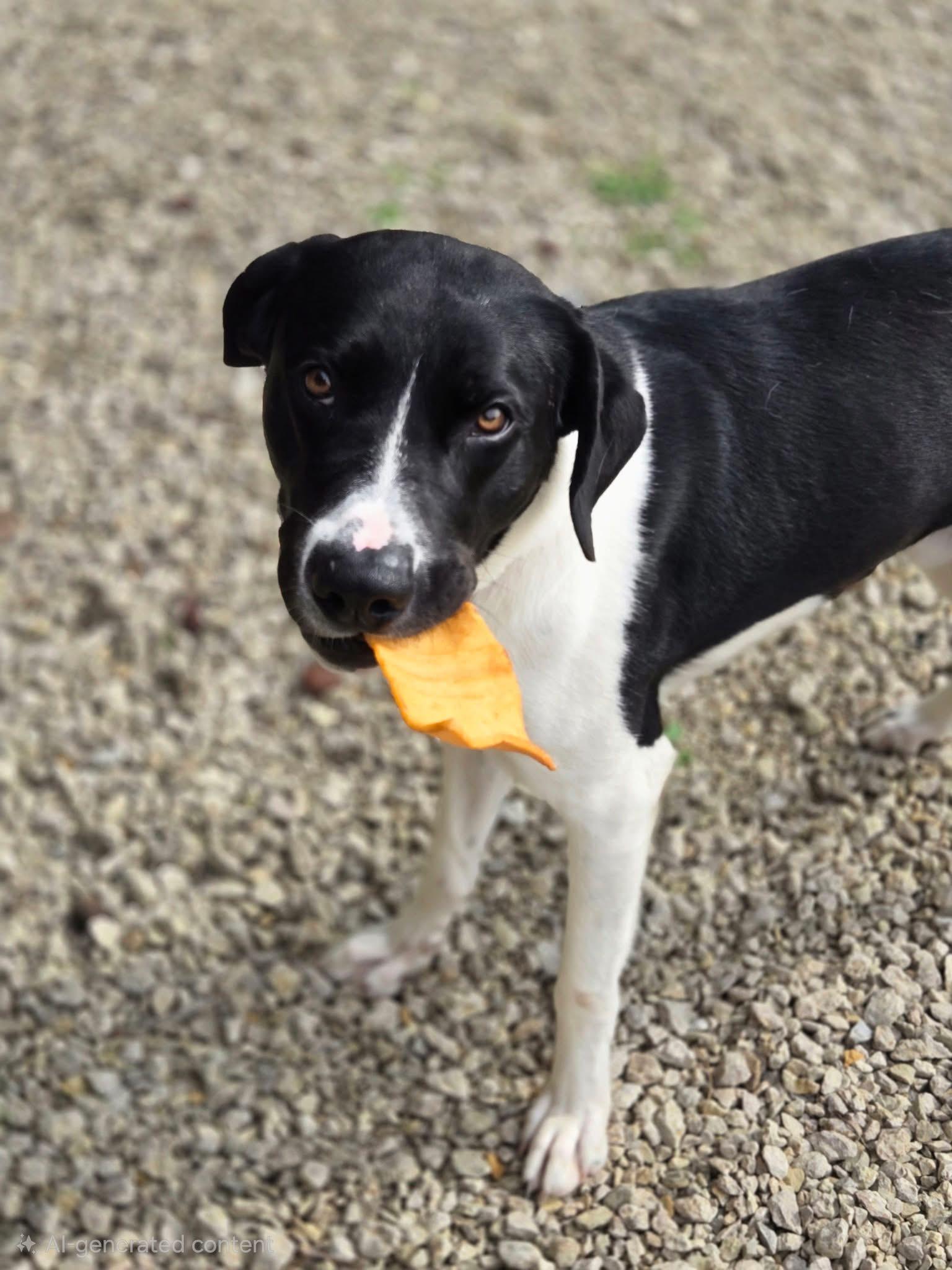 Baxter, Adoptable, Young Male Black Labrador Retriever.