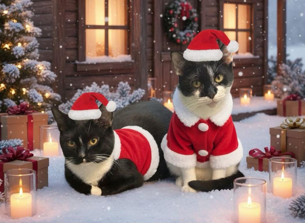 Enlarge Gomez & Morticia, a ADOPTABLE Domestic Short Hair in Bloomfield, NJ image 1/3