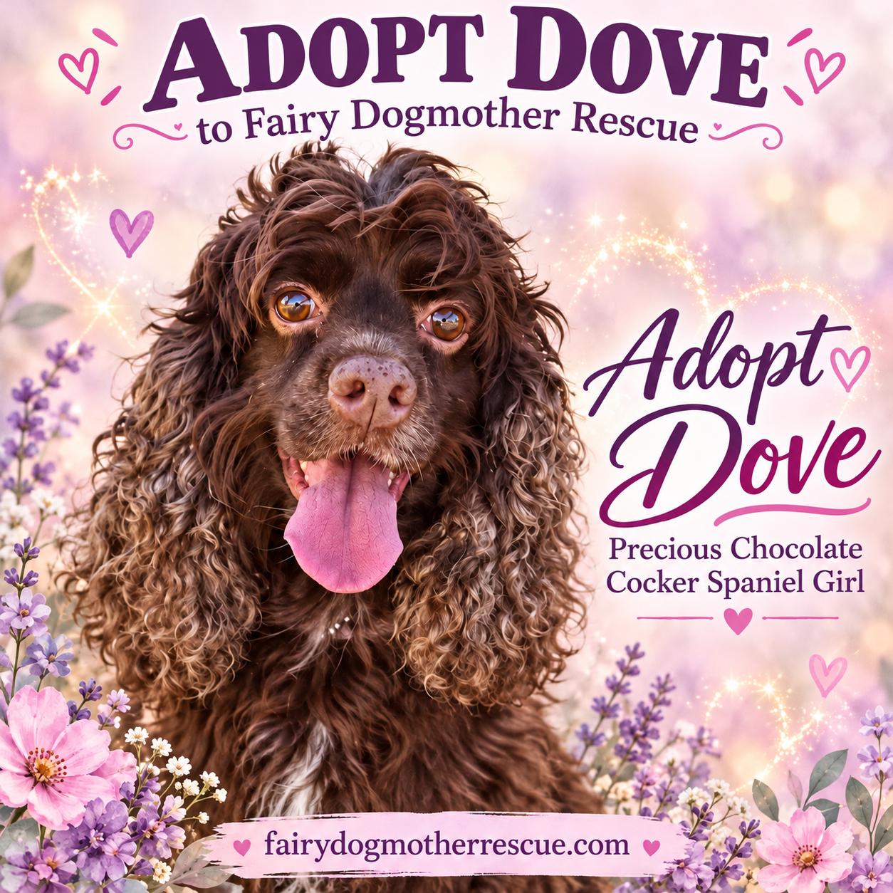 Dove, Adoptable, Adult Male Cocker Spaniel.