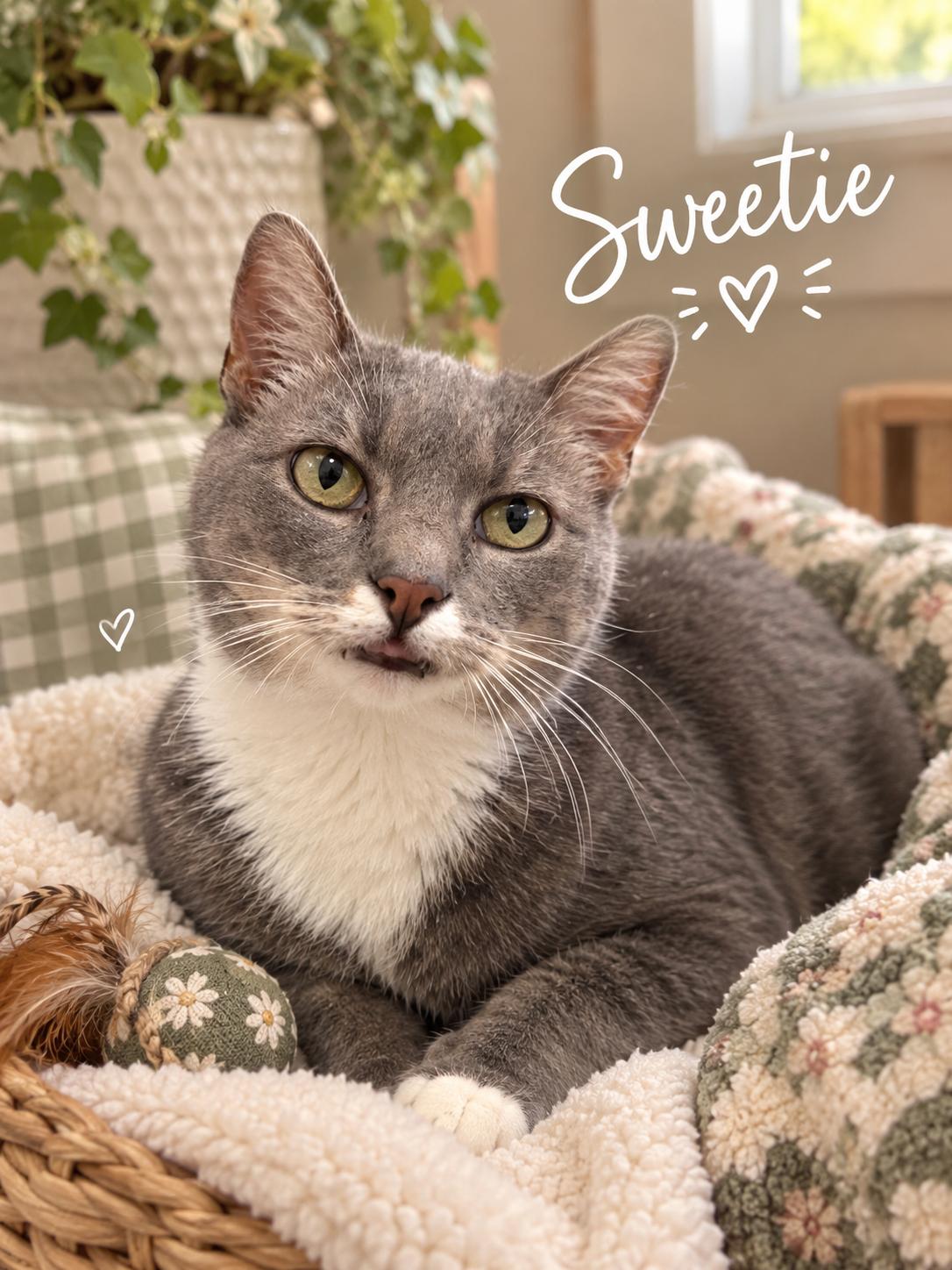 Sweetie, Adoptable, Adult Female Domestic Short Hair.