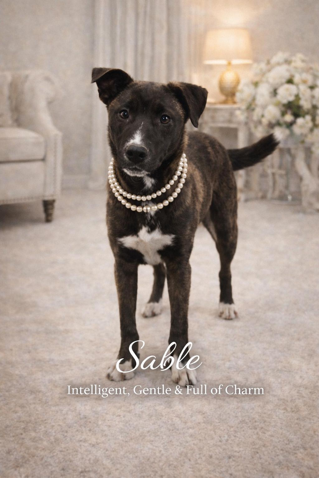 Sable, ADOPTABLE, Young Male Black Labrador Retriever & Labrador Retriever.