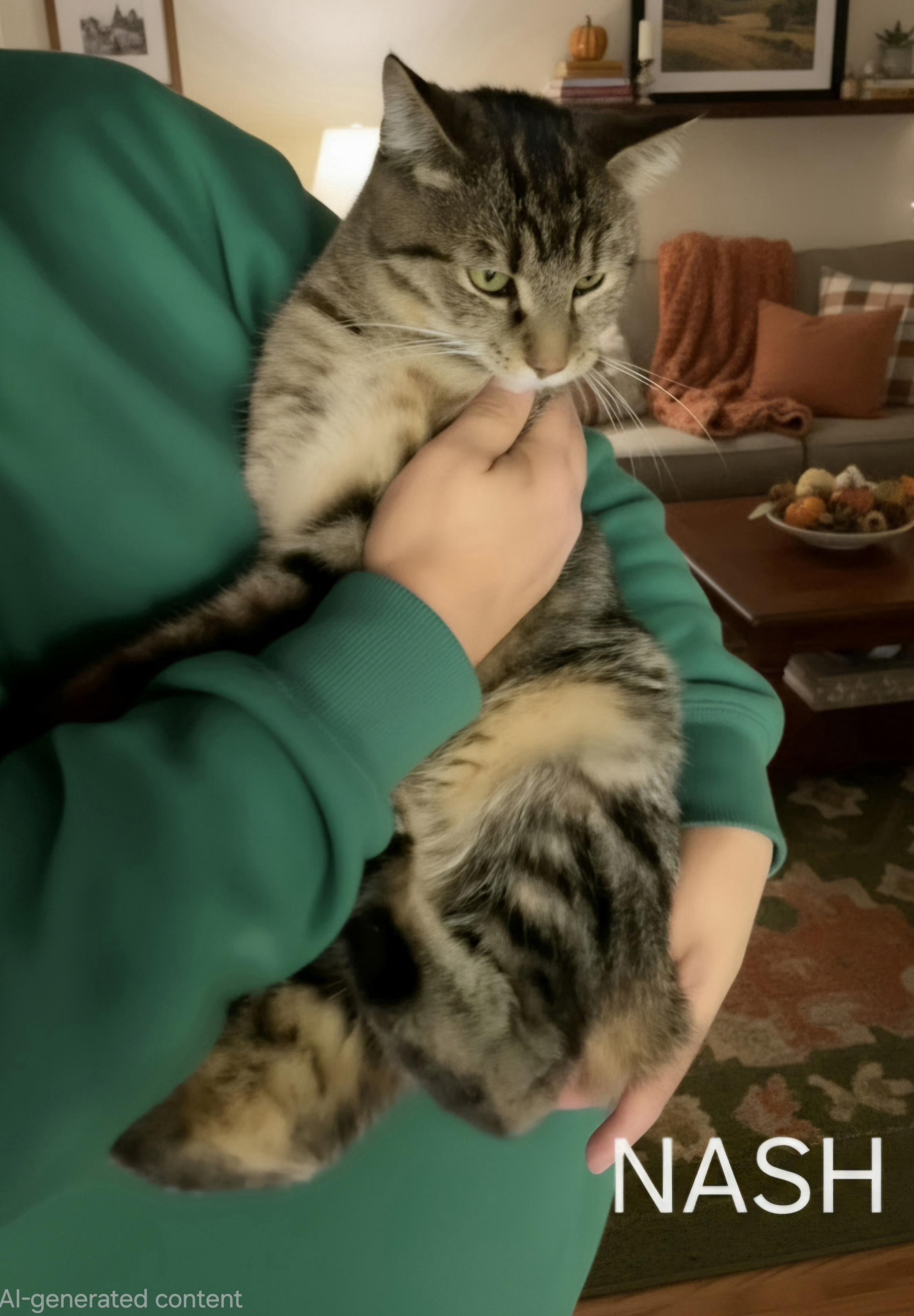 NASH, Adoptable, Young Male Domestic Short Hair.