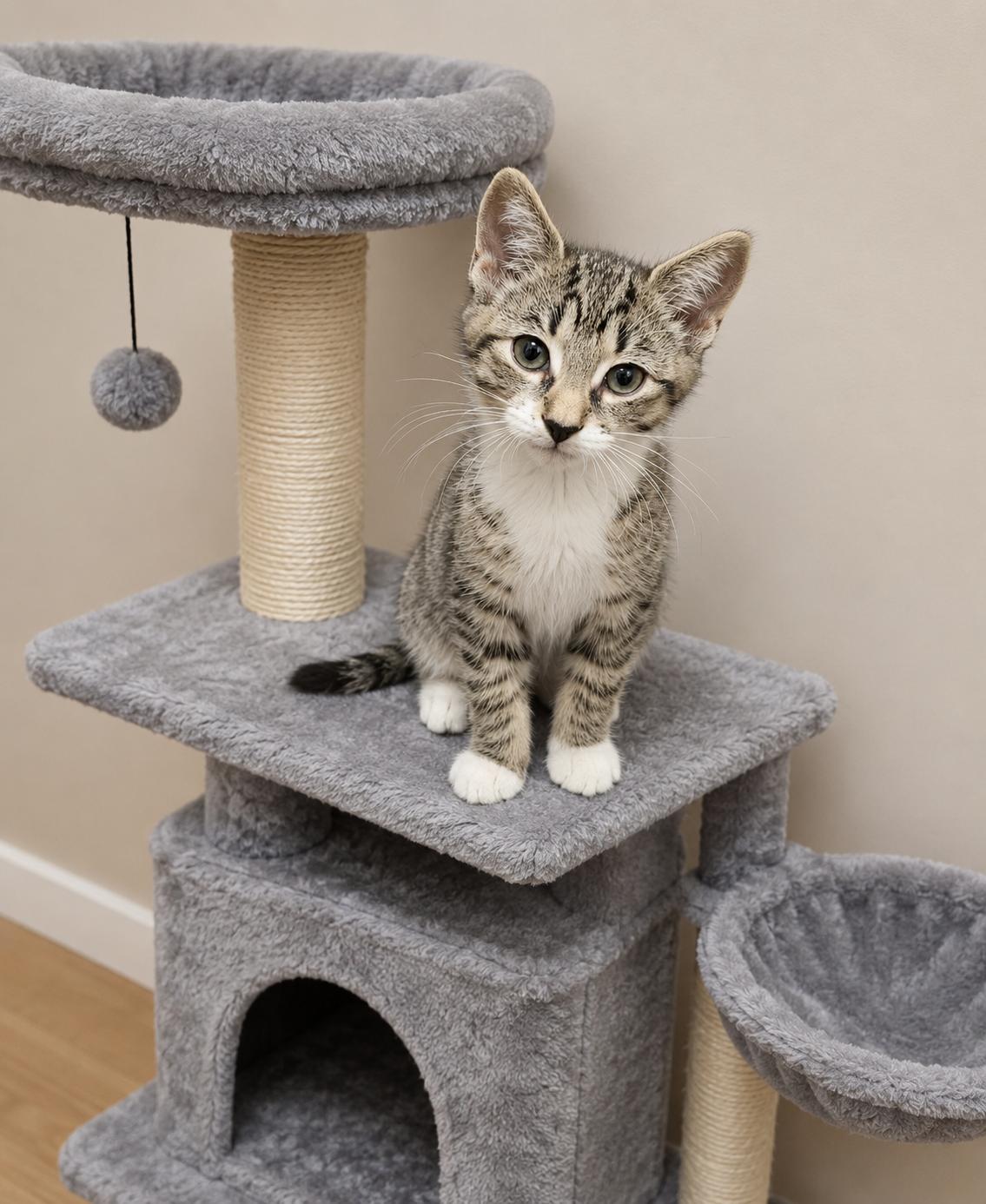 Squirt, adopted, Young Male Domestic Short Hair.