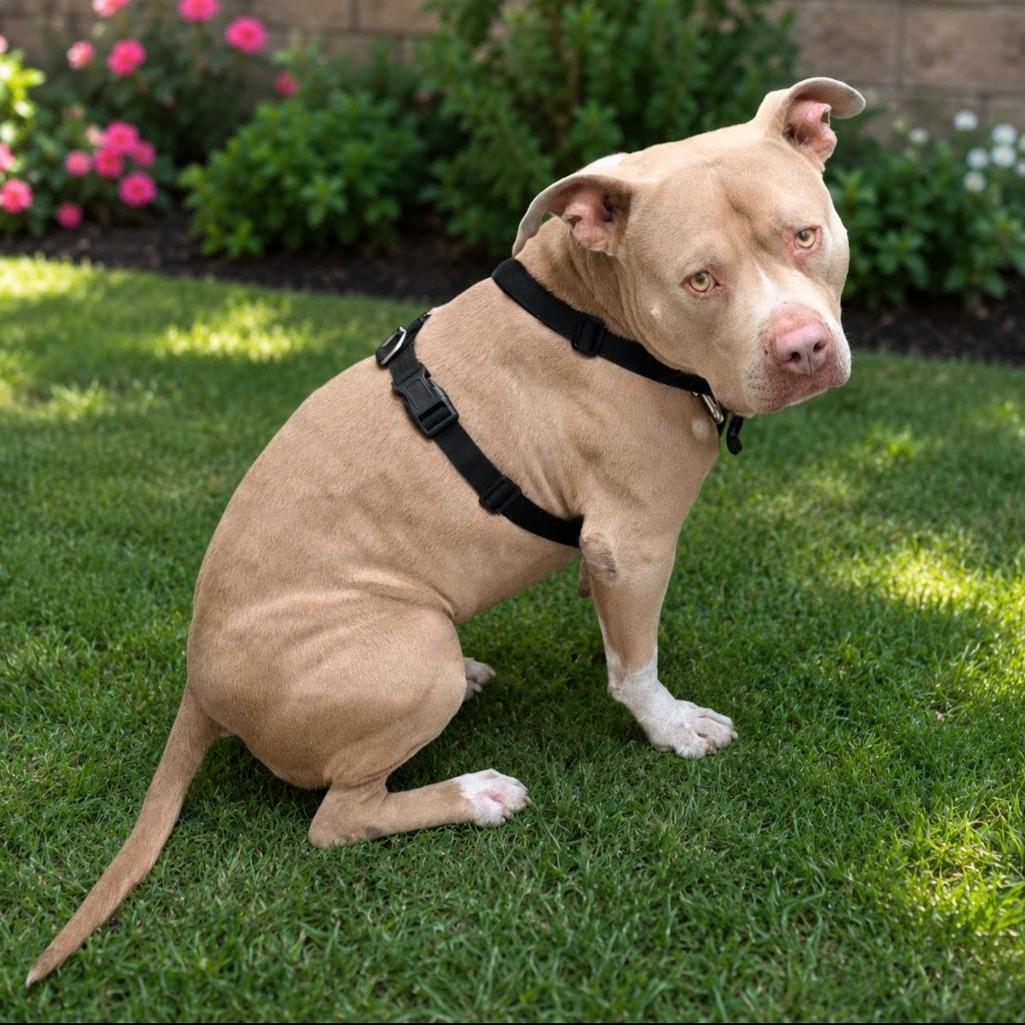 Biggie, Adoptable, Adult Male Pit Bull Terrier.