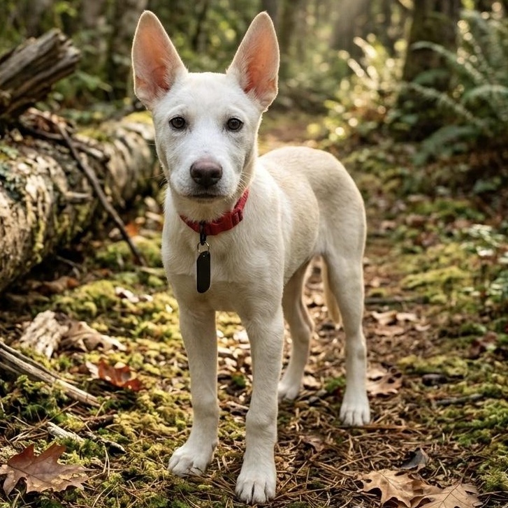 Rocco Snow , ADOPTABLE, Puppy Male Siberian Husky & German Shepherd Dog.