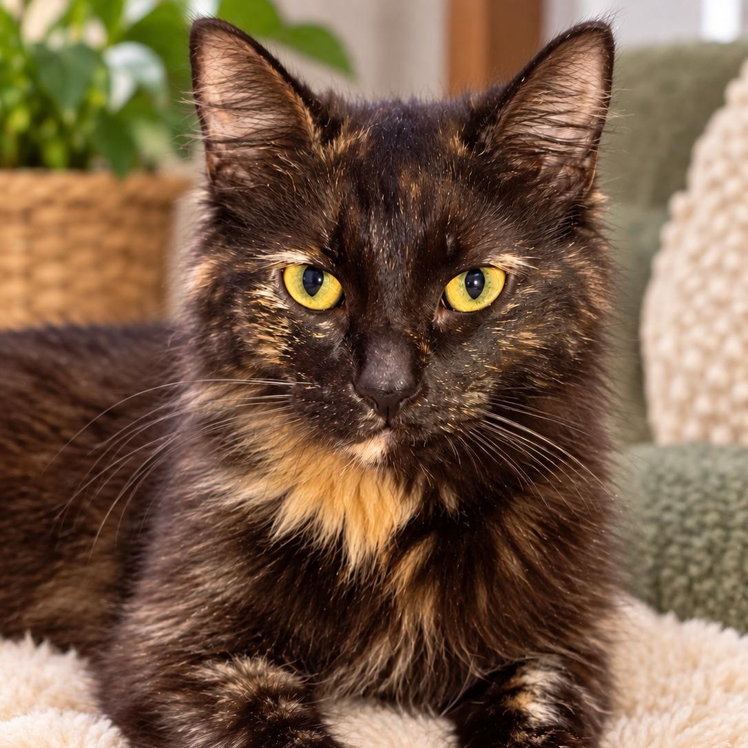 Charmaine, Adoptable, Young Female Tortoiseshell.