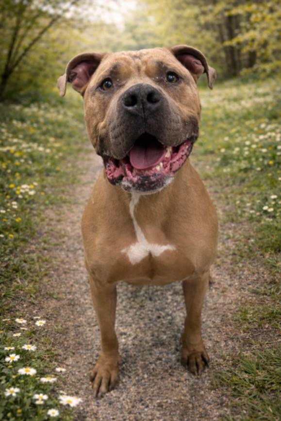 GUNNER, Adoptable, Adult Male Pit Bull Terrier.