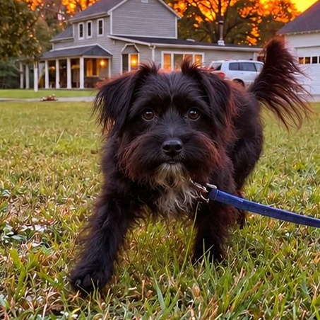 Mint, Adoptable, Young Male Affenpinscher.